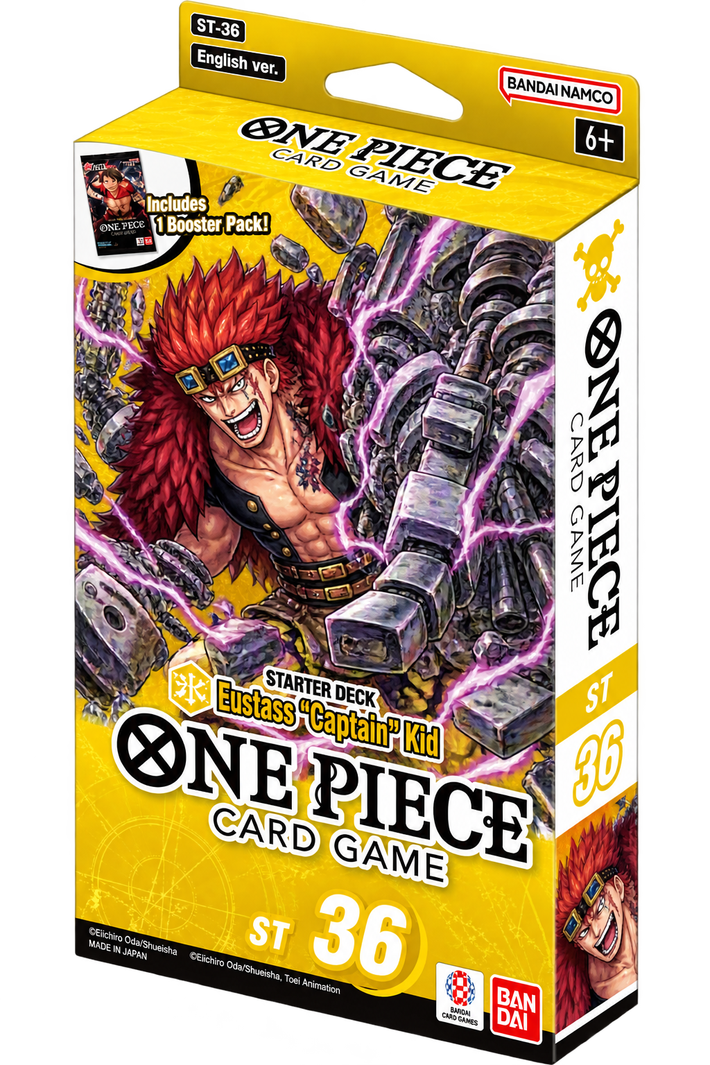 One Piece Card Game – Yellow Eustass “Captain” Kid Starter Deck ST-36