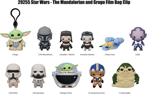 Star Wars - The Mandalorian and Grogu Movie 3D Foam Bag Clip 1 random Blind Bag