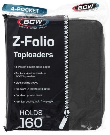 Z-Folio 4-Pocket LX Album - Toploaders - Black