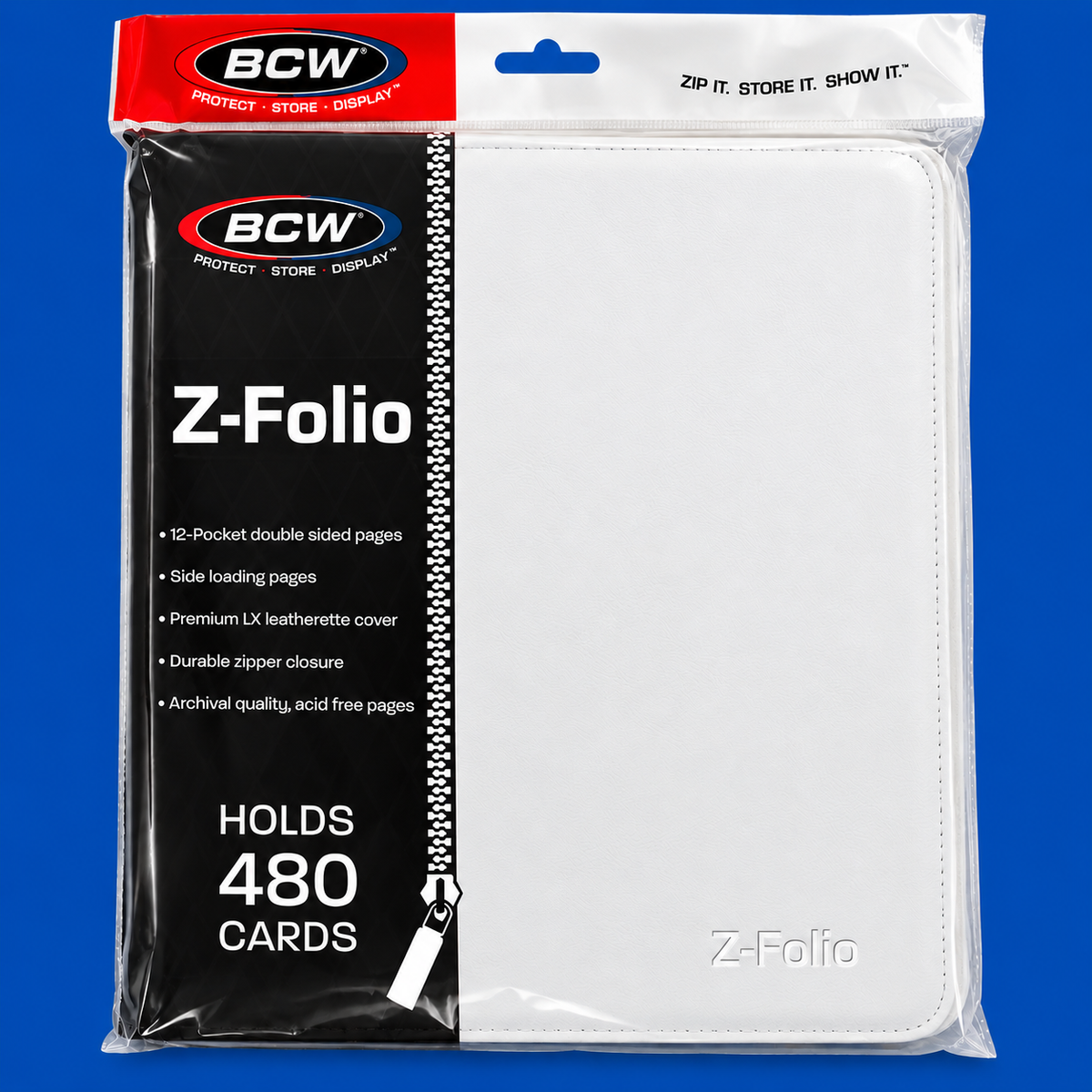 BCW Z-Folio 12-Pocket LX Album – White
