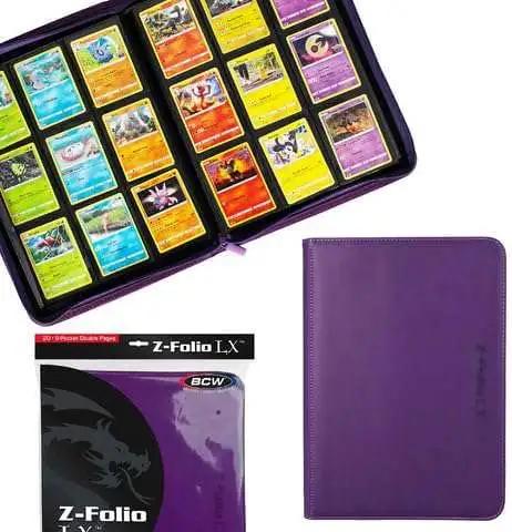 BCW Z-Folio 9-Pocket Album – Purple