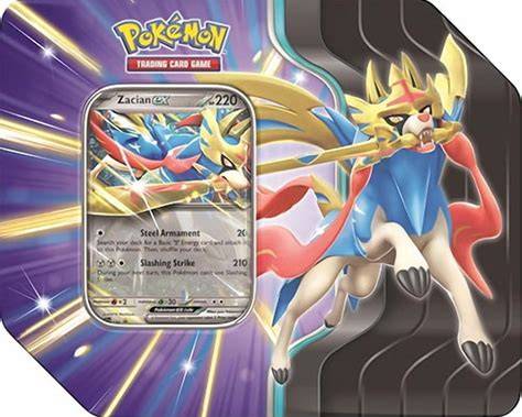 Pokémon TCG: Zacian ex  Slashing Legends Tin