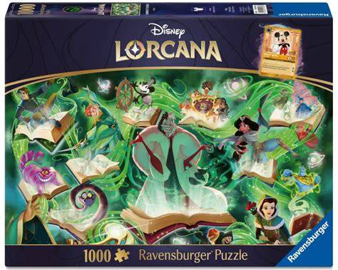 Disney Lorcana – Glimmers of the Realm: Emerald 1000-Piece Puzzle  Description: