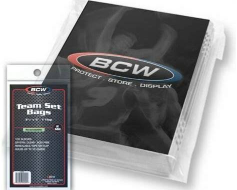 BCW Resealable Team Set Bags – 100 Count