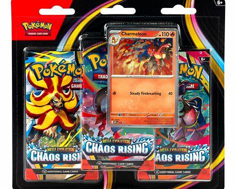 Pokémon TCG: Mega Evolution – Chaos Rising 3-Pack Blister