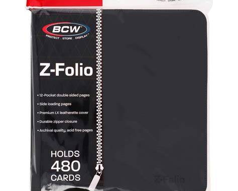 Z-Folio 12-Pocket LX Album - Black