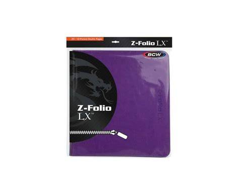 BCW Z-Folio 12-Pocket LX Album – Purple