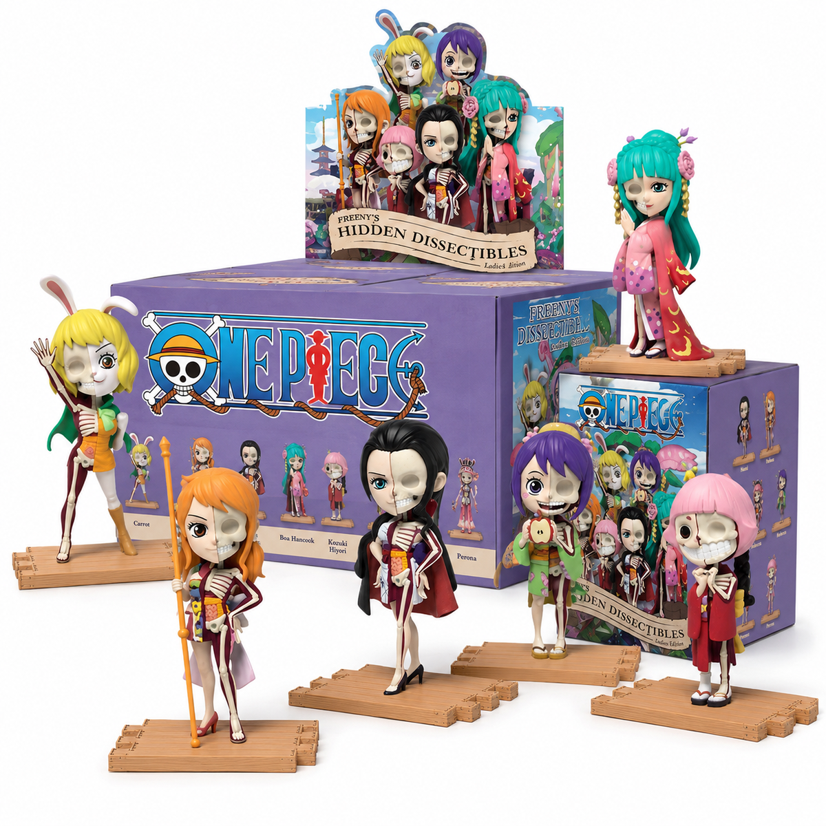Mighty Jaxx - One Piece - Freeny's hidden Dissectibles - Ladies Edition Blind Box (One Random Figure per Purchase)