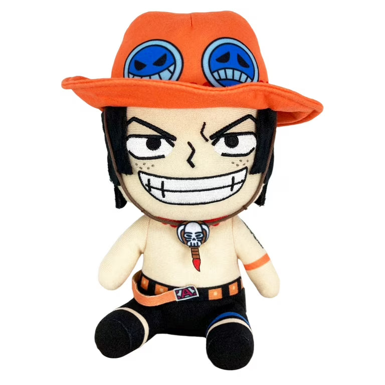 One Piece Ace Sitting Pose 7 Inch Plush
