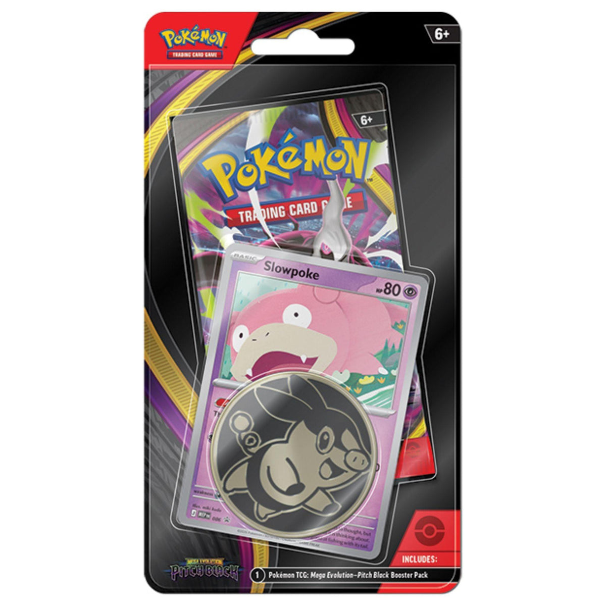 Pokémon TCG: Mega Evolution – Pitch Black 1-Pack Blister (Slowpoke Promo)